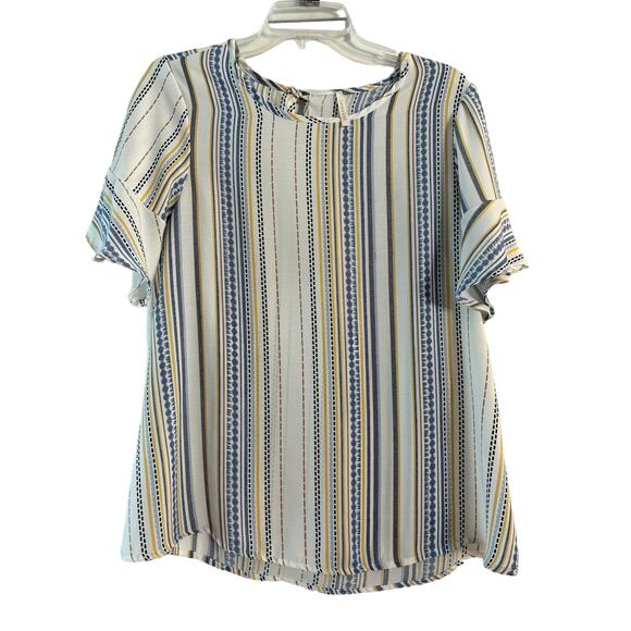 Lime N Chili Striped Top Women's Size Small - Picture 1 of 7